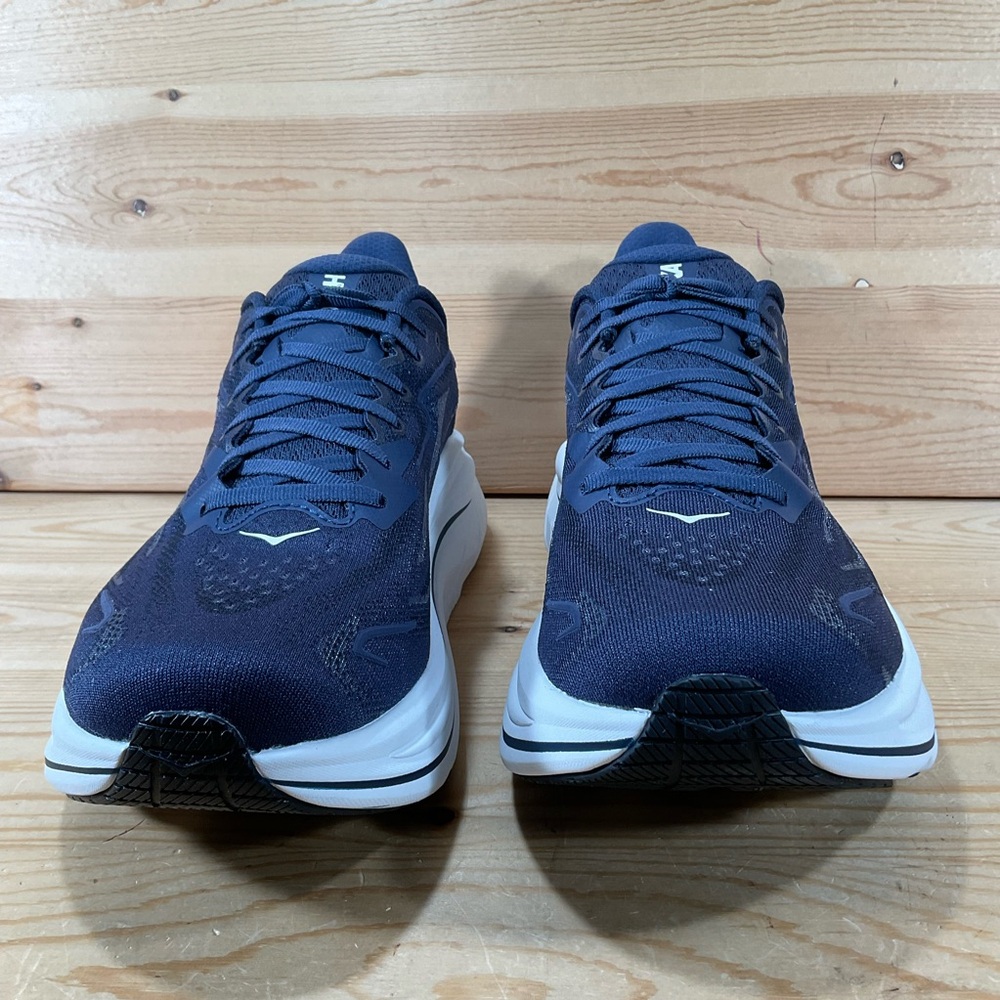 Hoka One Clifton 10 Running Shoes Men’s 11.5 D Navy White 1162030 NWT - Picture 5 of 9